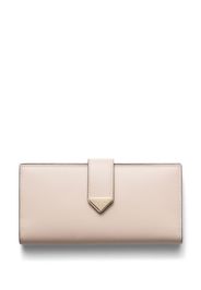 Prada triangle-logo leather wallet - Toni neutri