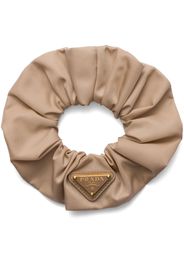 Prada Elastico per capelli con logo a triangolo - Marrone