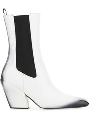 Prada 100mm leather Chelsea boots - Bianco