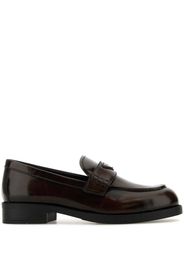 Prada triangle-logo loafers - Marrone