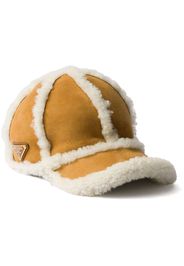 Prada shearling baseball cap - Toni neutri