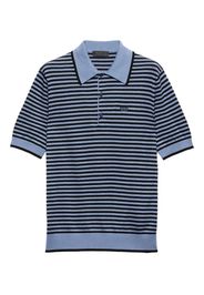 Prada Polo a righe in cotone - Blu
