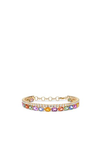 Rainbow two-row bracelet
