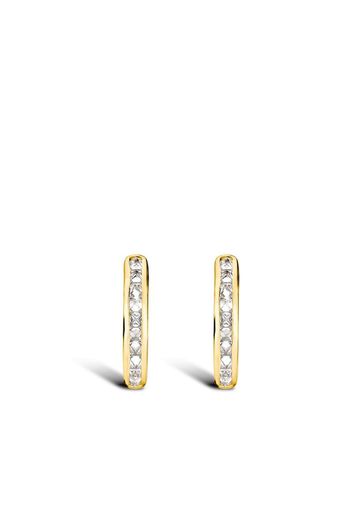 Orecchini a cerchio RockChic in oro 18kt con diamanti