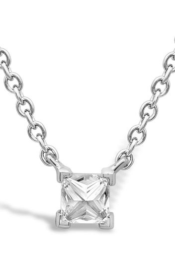 18kt white gold Rockchic diamond solitaire necklace