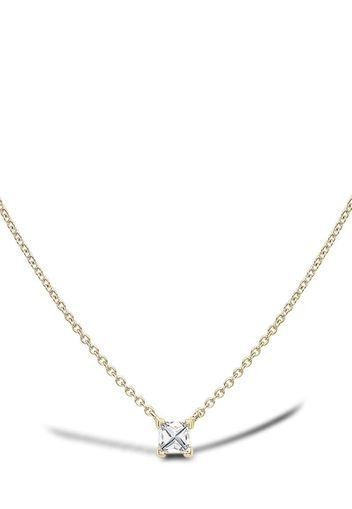 18kt yellow gold RockChic diamond solitaire necklace