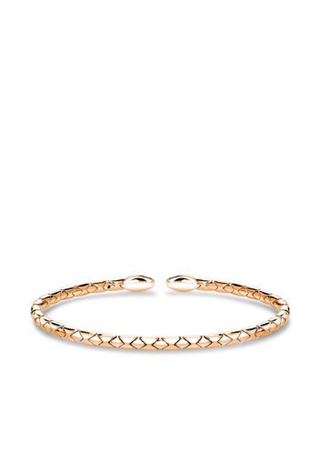 Pragnell Bracciale rigido Groove in oro rosa 18kt con diamanti