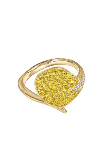 Pragnell 18kt yellow gold Wildflower Honeysuckle diamond ring - Oro