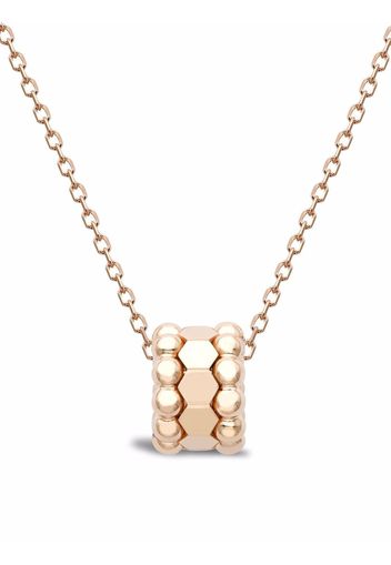 Pragnell 18kt yellow gold Bohemia three row hexagonal polished pendant necklace - Rosa