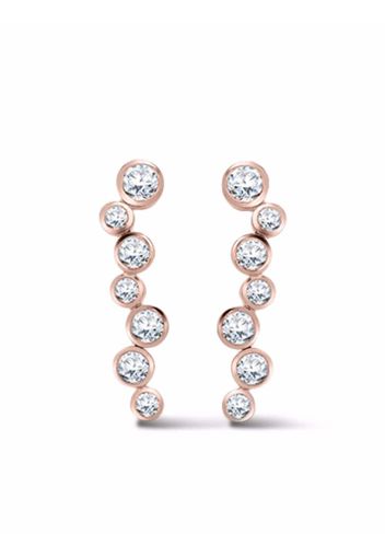 Pragnell 18kt rose gold Bubbles diamond earrings - Rosa