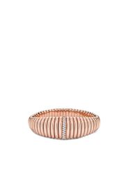 18kt rose gold diamond bangle bracelet