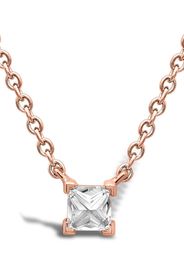 18kt rose gold RockChic diamond solitaire necklace
