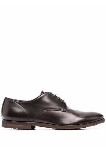 Premiata lace-up leather derby shoes - Marrone