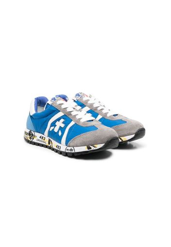 Premiata Kids Sneakers Lucy con inserti a contrasto - Blu