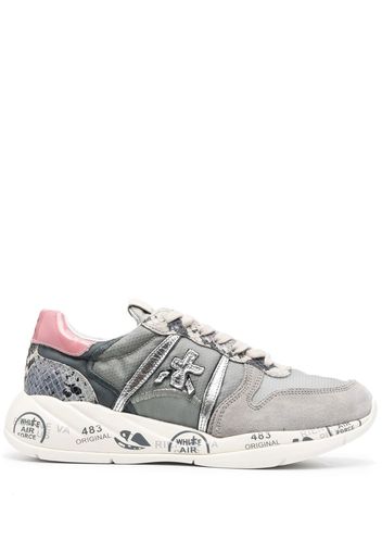 Premiata Layla low-top lace-up sneakers - Grigio