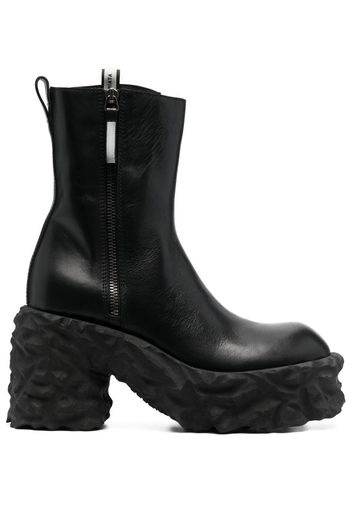 Premiata 110mm zip-up chunky leather boots - Nero