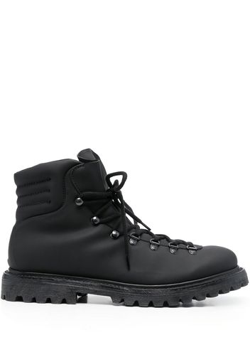 Premiata padded-ankle lace-up boots - Nero