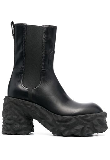 Premiata 95mm chunky-block heel boots - Nero