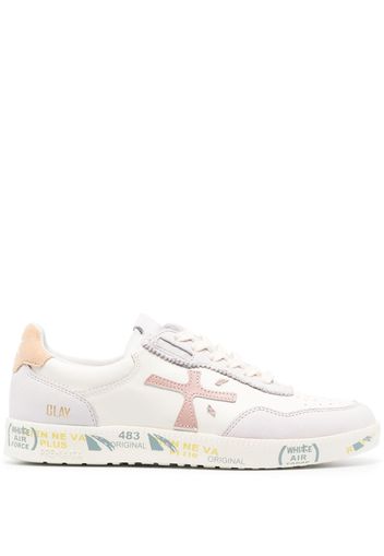 Premiata logo-detail low-top sneakers - Bianco