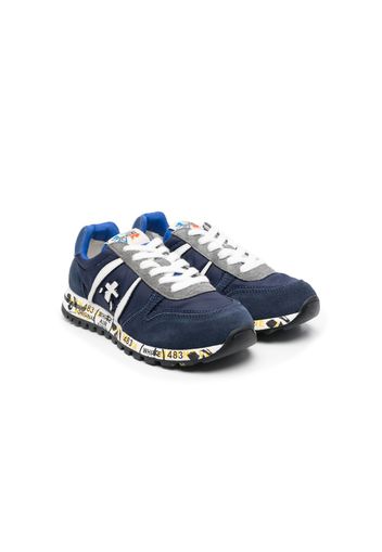 Premiata Kids low-top suede sneakers - Blu