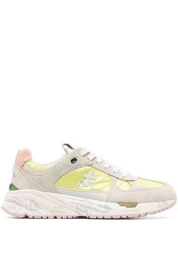 Premiata colour-block panelled-design sneakers - Verde