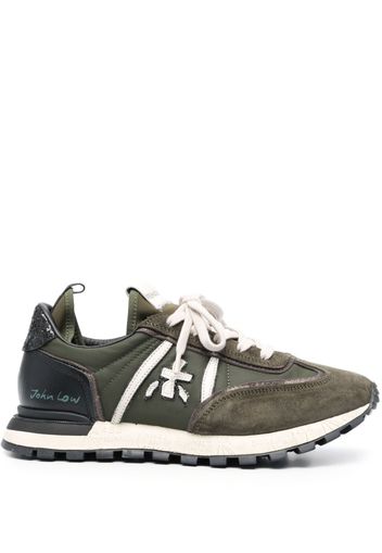 Premiata John Low logo-patch sneakers - Verde