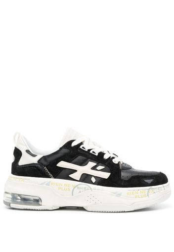 Premiata Drake logo-patch sneakers - Nero