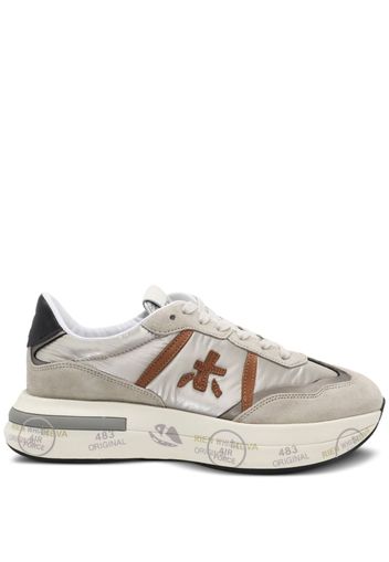 Premiata Cassie panelled leather sneakers - Toni neutri