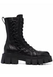 Premiata lace-up chunky ankle boots - Nero