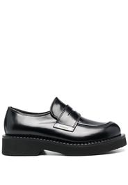 Premiata chunky leather lug loafers - Nero