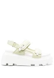 Premiata chunky flatform strap sandals - Verde