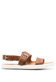 Premiata open-toe leather sandals - Marrone