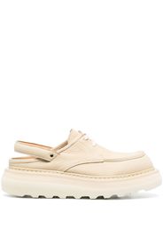 Premiata ridged flatform leather shoes - Toni neutri