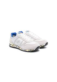 Premiata Kids logo-patch low-top sneakers - Bianco