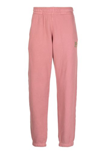 PRESIDENT'S embroidered logo track pants - Rosa