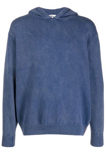 President’S drop-shoulder cotton hoodie - Blu