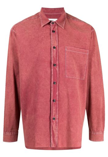 PRESIDENT'S long-sleeve cotton shirt - Rosso