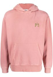 PRESIDENT'S embroidered-logo cotton hoody - Rosa