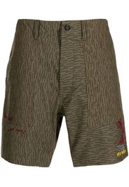 PRESIDENT'S Camouflage-print cotton shorts - Verde