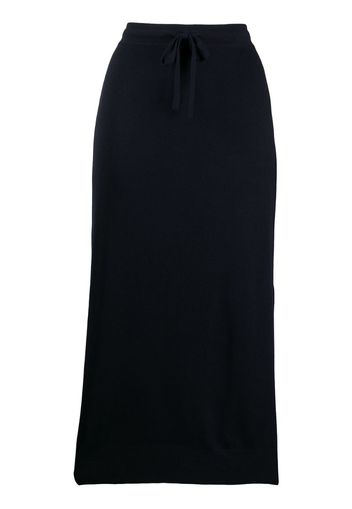 drawstring midi skirt