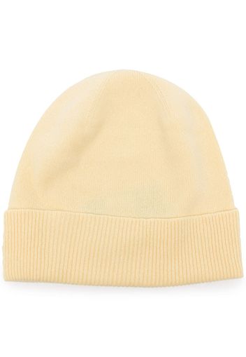 Pringle of Scotland ribbed double-layer beanie - Giallo