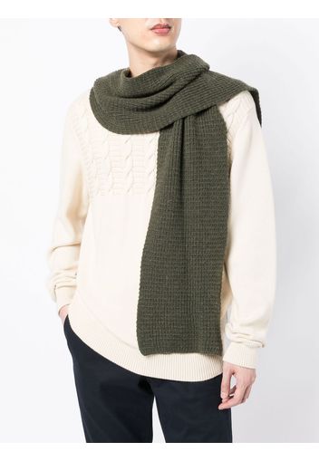 Pringle of Scotland Cosy cashmere waffle-knit scarf - Verde