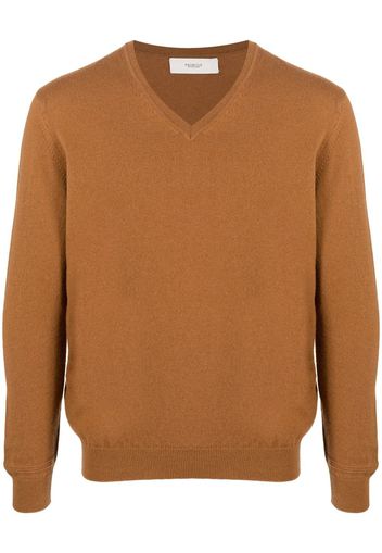 Pringle of Scotland fine-knit V-neck jumper - Marrone