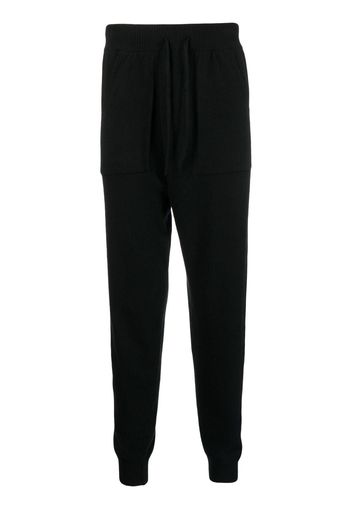 Pringle of Scotland fine-knit drawstring track-pants - Nero