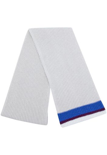 Pringle of Scotland tipped wool-cashmere scarf - Bianco