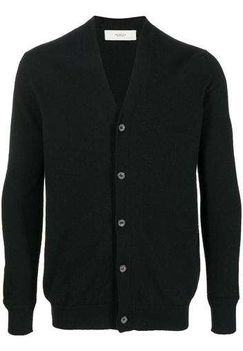 Pringle of Scotland V-neck wool-knit buttoned cardigan - Nero