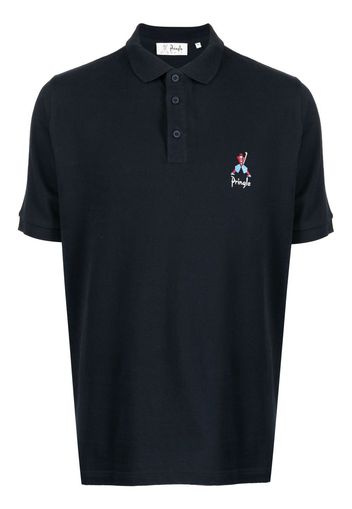 Pringle of Scotland Geometric George Golf polo shirt - Blu