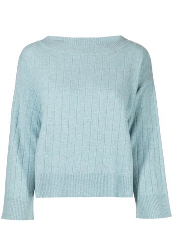 Pringle of Scotland ribbed wide-neck jumper - Blu