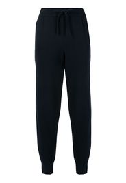 Pringle of Scotland tapered-leg knitted trousers - Blu