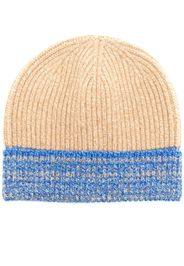 Pringle of Scotland two-tone ribbed beanie - Toni neutri